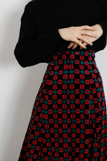 1970s Printed Long Skirt