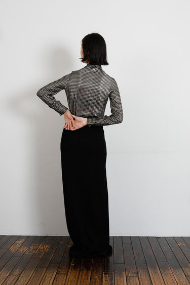 Yves Saint Laurent rive gauche Long Knit Skirt