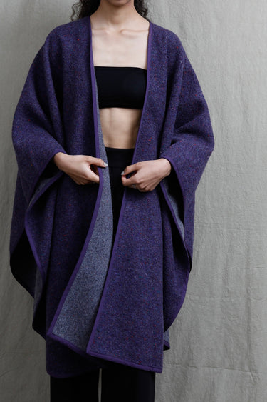 Yves Saint Laurent rive gauche Wool Cape Coat