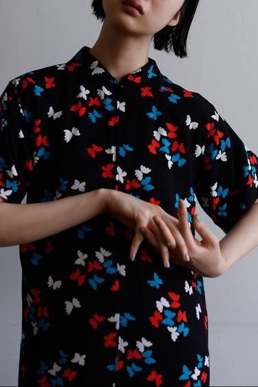 1978s Yves Saint Laurent rive gauche Printed Dress