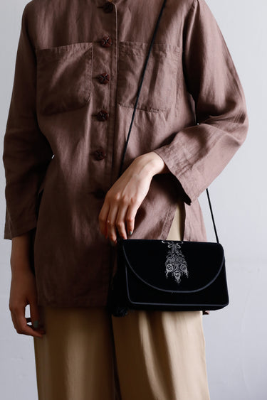 FENDI  Tassel Velvet  Bag　