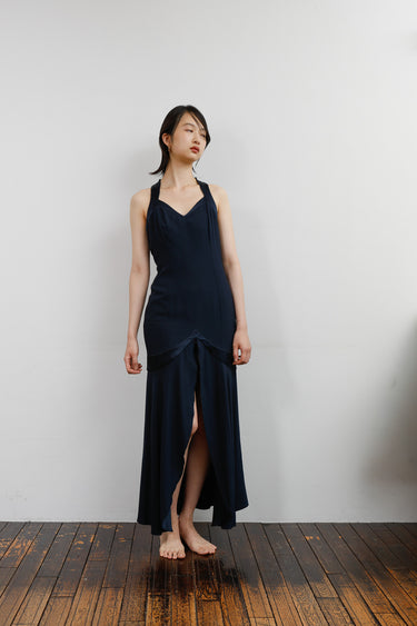 1990s Gai Mattiolo Silk Dress
