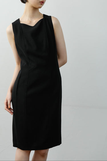 1990s CHANEL Black Wool Dress