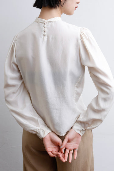 1940s Smocking Embroidery Blouse