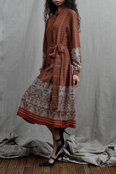 Louis Féraud Silk Printed Dress　