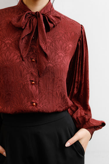 Emanuel Ungaro Silk Bowtie Blouse